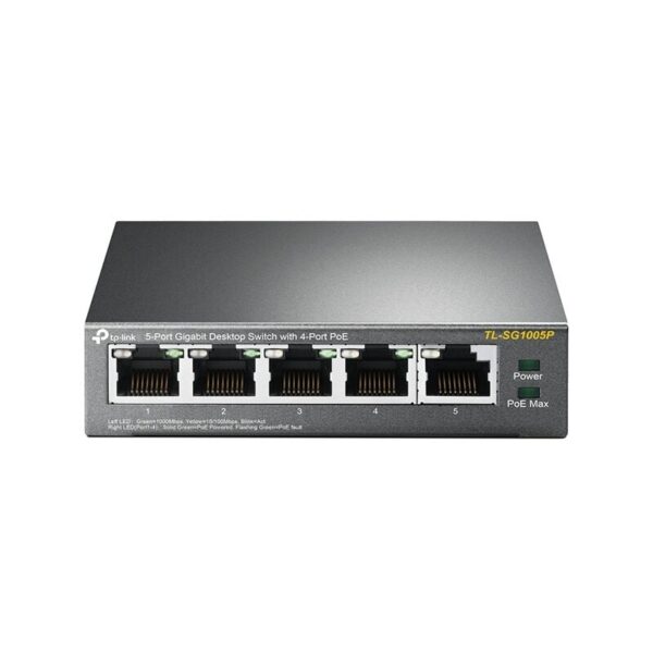 TP-Link TL-SG1005P Unmanaged Gigabit Ethernet (10/100/1000) Power over Ethernet (PoE) Schwarz