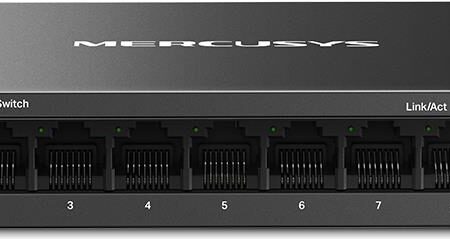 Mercusys MS108GS Netzwerk-Switch Unmanaged Gigabit Ethernet (10/100/1000) Schwarz (MS108GS)