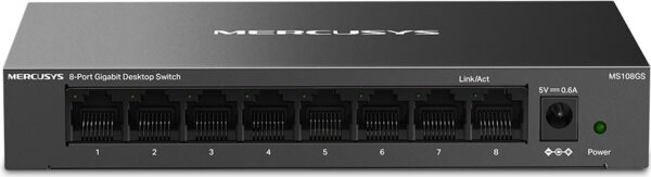 Mercusys MS108GS Netzwerk-Switch Unmanaged Gigabit Ethernet (10/100/1000) Schwarz (MS108GS)