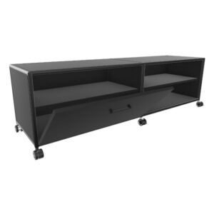 BOSSE TV-Board Black Edition | Höhe 1 OH | Breite 160 cm | 1 Klappe und 1 off...