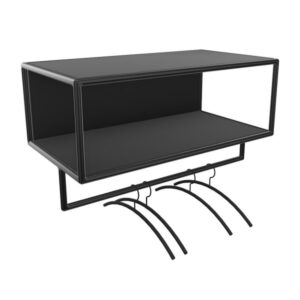 BOSSE Wandgarderobe Black Edition | Breite 80 cm