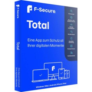 F-Secure Total Security & VPN 2024 (Jahr(e): 2 Jahre / Gerät(e): 10 Geräte)6430052575234