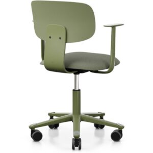 HAG Tion 2140 Bürostuhl Moss Grey mit Armlehnen - Sitz Stoff Cura - Rückensch...