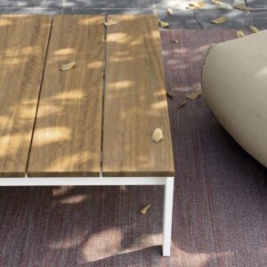 Kristalia be-Easy | Gartentisch | Couchtisch | Slatted mit Teakholz Platte | ...