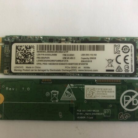 256 GO SSD m.2 PCIe nvme 00up470 - SSS0L25089