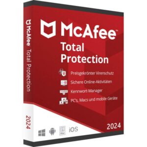 McAfee Total Protection 2024 (Jahr(e): 1 Jahr / Gerät(e): 10 Geräte)0734135137927