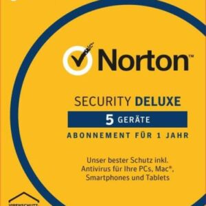 Norton Security Deluxe 5 PC / 1 Jahr - Kein Abo0762223223412