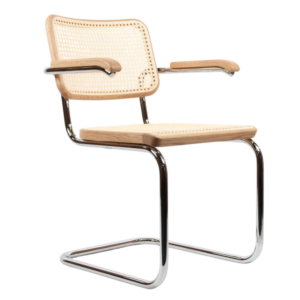 THONET S 64 V | Eiche Pure Materials | Stahlrohr-Freischwinger mit Armlehnen ...4066962004322