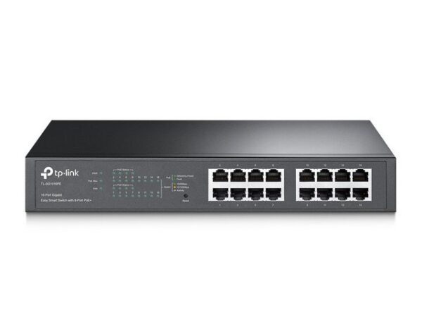 tp-link TP-Link 16-Port Gigabit Easy Smart Switch mit 8-Port PoE+ Netzwerk-Switch