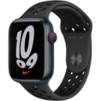 Apple Watch Series 7 Nike GPS + Celluar 45mm Aluminium Sportarmband anthrazit/schwarz.