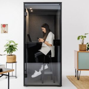 Berlin Acoustics Focus Akustikbox Telefonbox in Schwarz