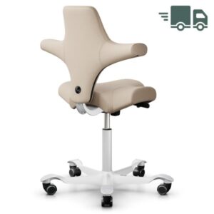 HAG CAPISCO 8106 | Stoff Select hellbeige | Gestell weiß