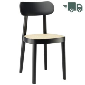 THONET 118 Holzstuhl | Rohrgeflecht-Sitz | Buche gebeizt schwarz4066962000072