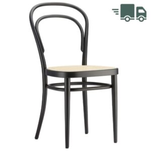 THONET 214 Bugholzstuhl Kaffeehausstuhl | Rohrgeflecht-Sitz | Buche schwarz g...4066962010248