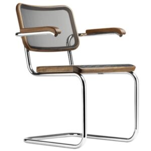 THONET 64 N | Nussbaum Pure Materials | mit Netzbespannung | Stahlrohr-Freisc...4066962023170