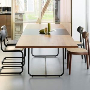 THONET Allrounder-Tisch S 1072 ausziehbar | Nussbaum geölt | Gestell schwarz4066962015229