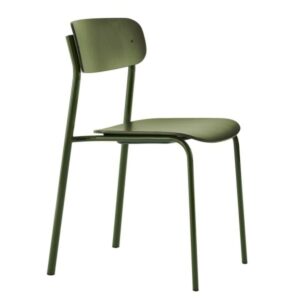 THONET S 243 Stahlrohrstuhl | Buche olivgrün gebeizt | Gestell olivgrün4066962004858