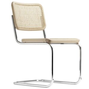 THONET S 32 V | Buche natur | Stahlrohr-Freischwinger | Gestell verchromt4066962001819