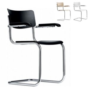 THONET S 43 F mit Armlehnen | Konfigurator | Stahlrohr-Freischwinger | Gestel...4066962005060