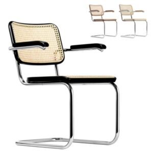 THONET S 64 V | Konfigurator | Stahlrohr-Freischwinger mit Armlehnen | Gestel...4066962003257